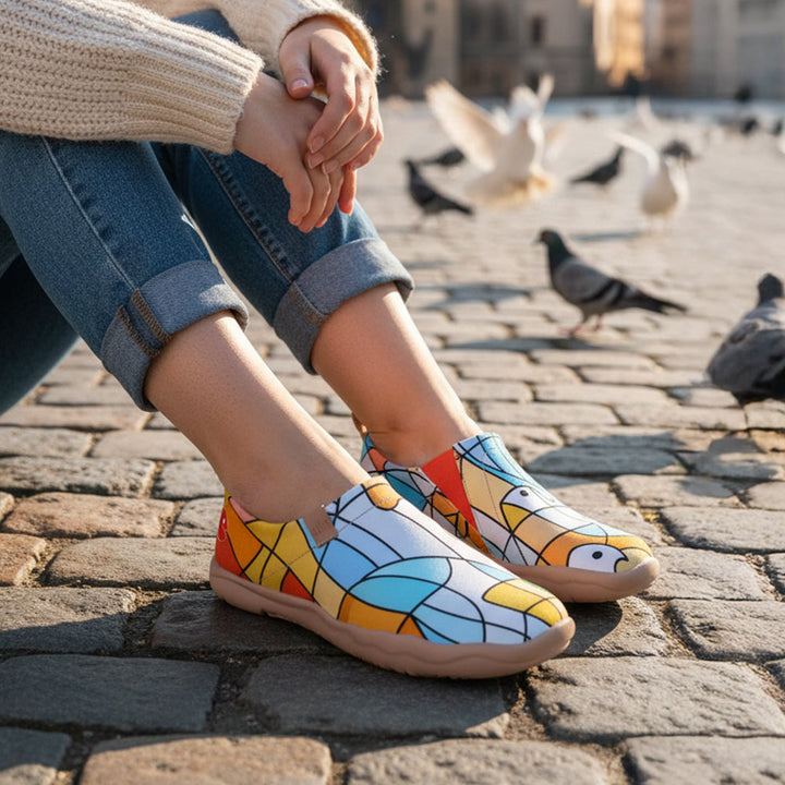 Van Gogh Sunflowers V1 Malaga Slipper Women