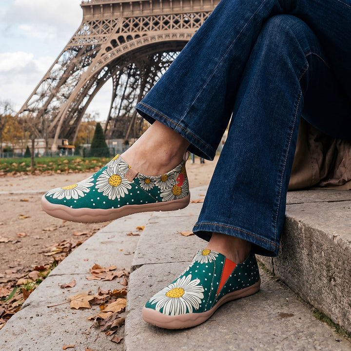Van Gogh Sunflowers V1 Malaga Slipper Women
