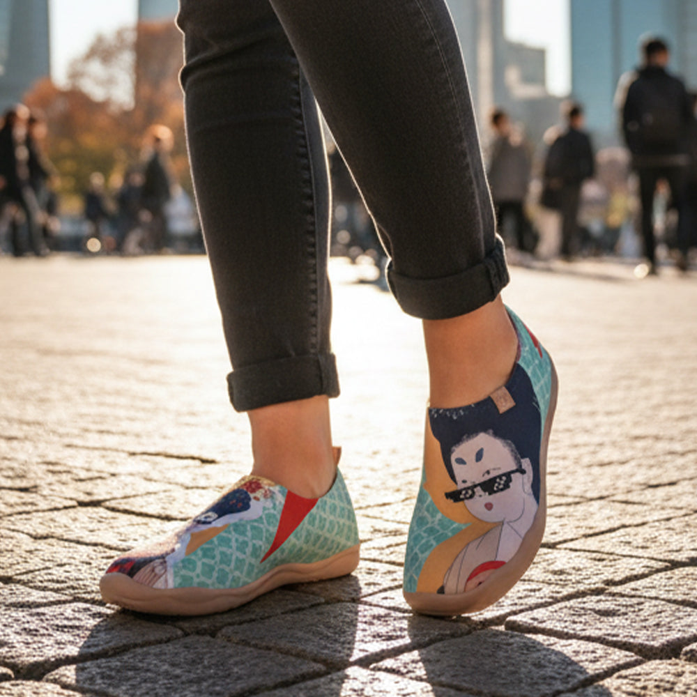 Van Gogh Sunflowers V1 Malaga Slipper Women
