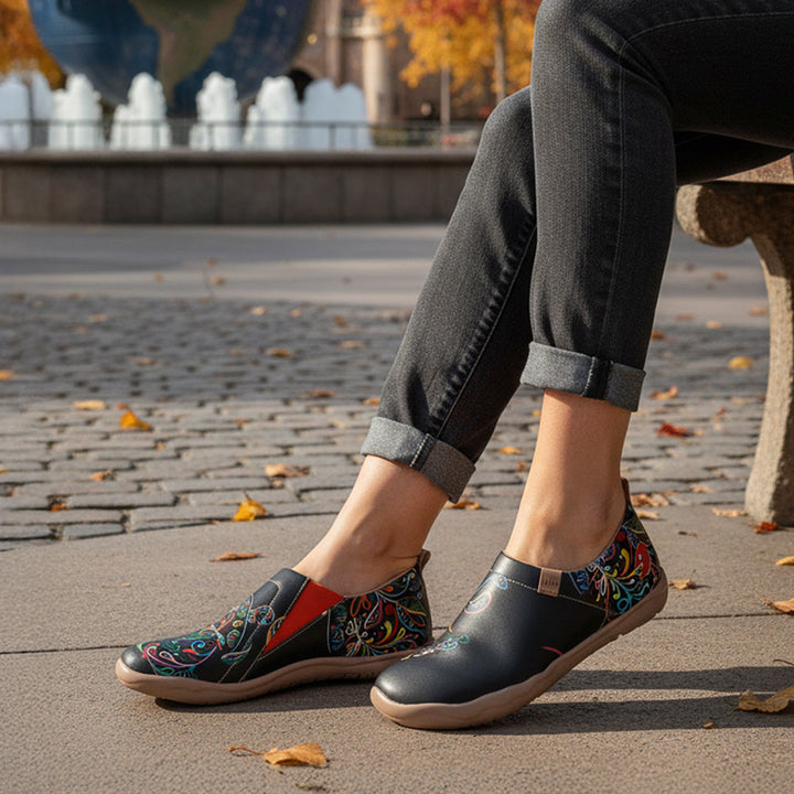 Van Gogh Sunflowers V1 Malaga Slipper Women