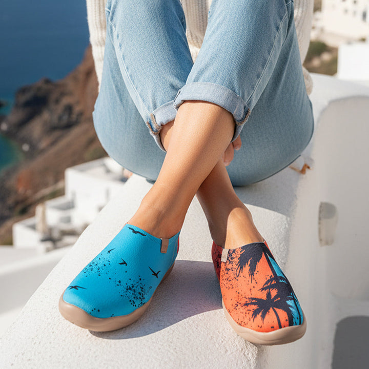 Van Gogh Sunflowers V1 Malaga Slipper Women