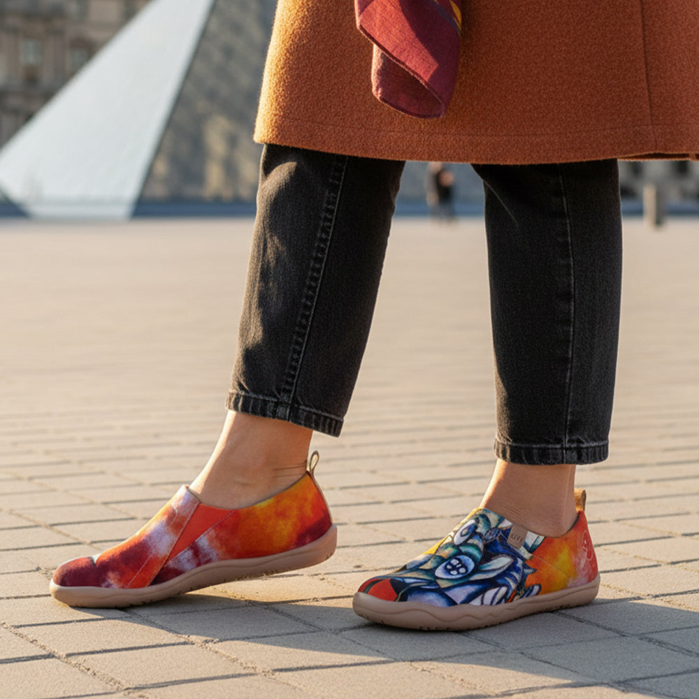 Van Gogh Sunflowers V1 Malaga Slipper Women