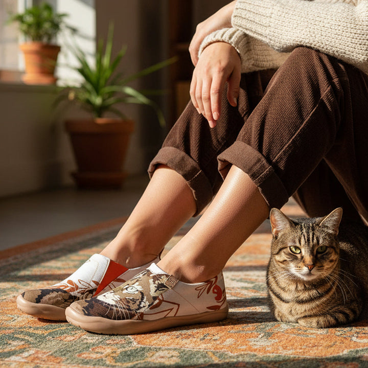 Van Gogh Sunflowers V1 Malaga Slipper Women