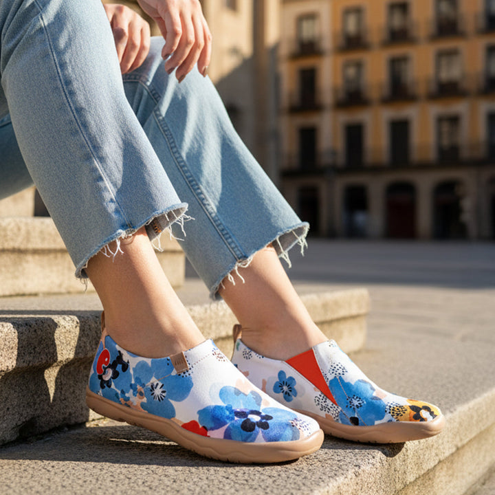 Van Gogh Sunflowers V1 Malaga Slipper Women