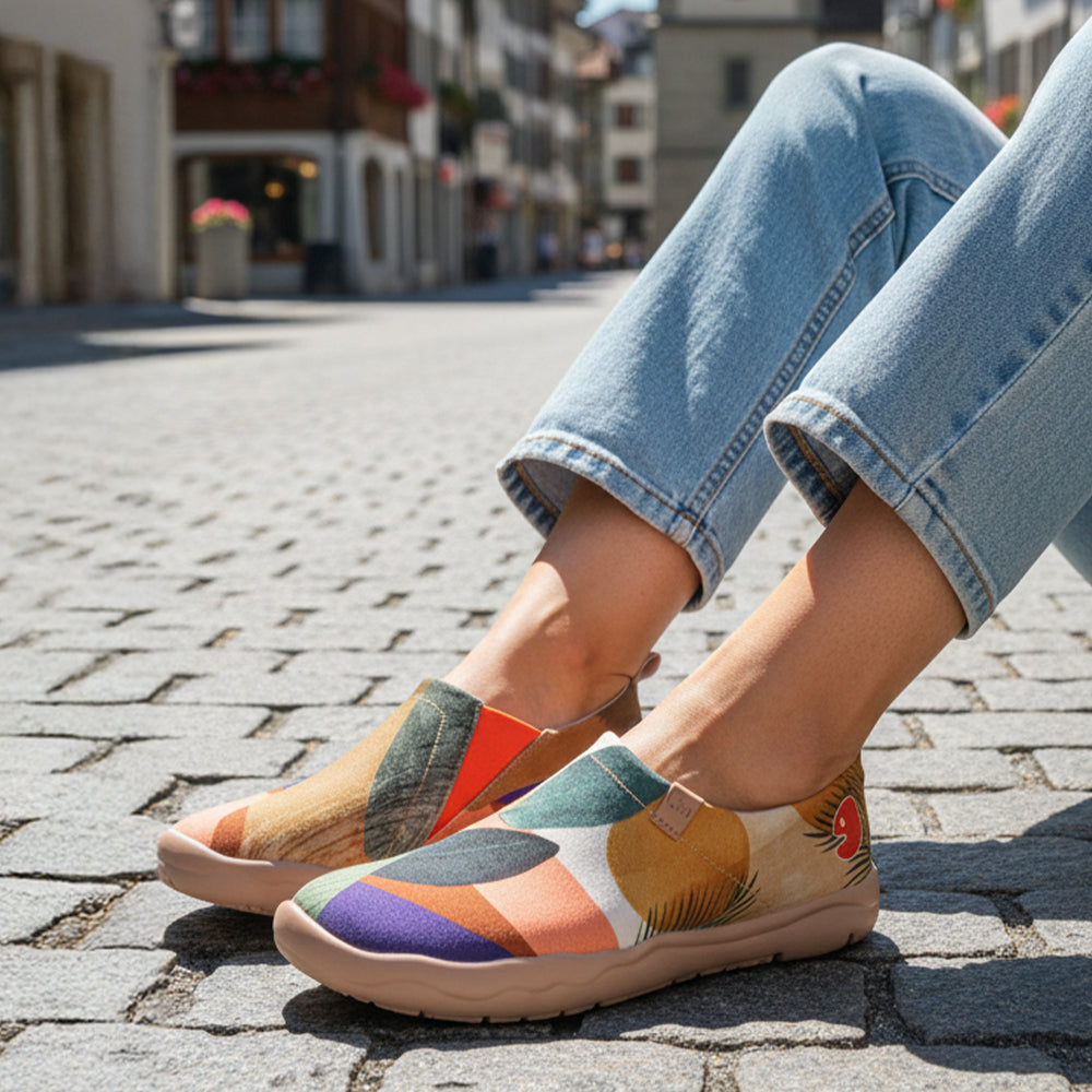 Van Gogh Sunflowers V1 Malaga Slipper Women