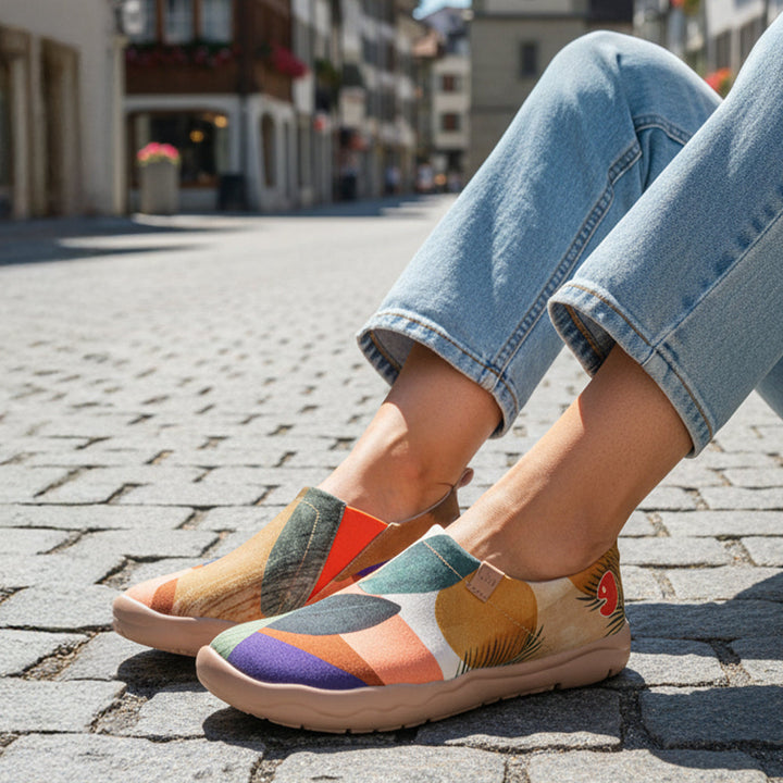 Van Gogh Sunflowers V1 Malaga Slipper Women