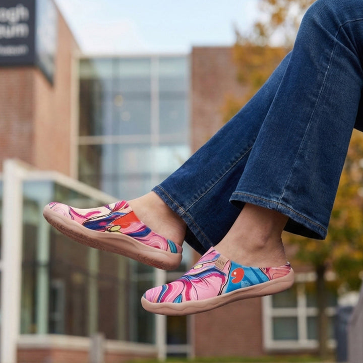 Van Gogh Sunflowers V1 Malaga Slipper Women