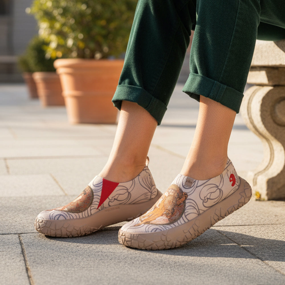 Van Gogh Sunflowers V1 Malaga Slipper Women