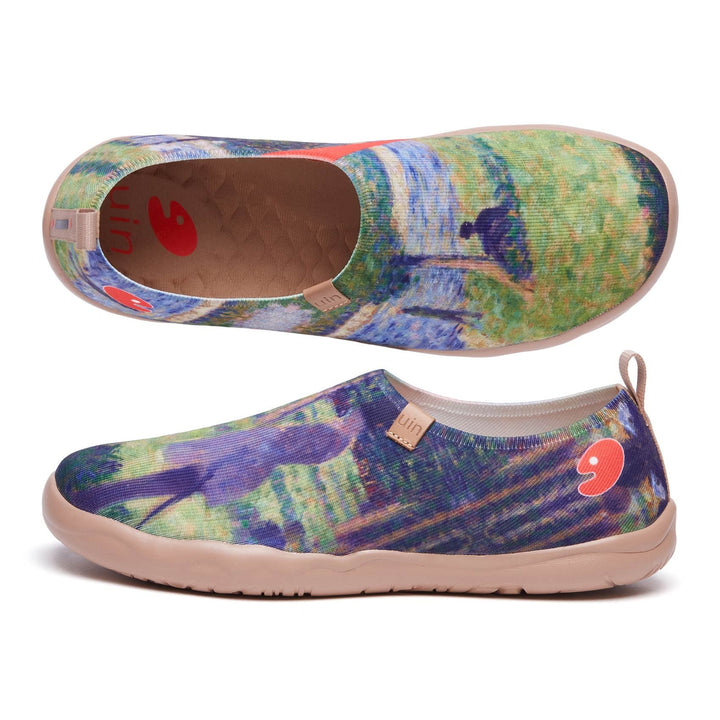 UIN Footwear Men Georges Seurat Study for 'La Grande Jatte???????????????????????????????????????????????????????????????????????????????????????????????????????????????????????????????????????????????????????????????????Men Canvas loafers