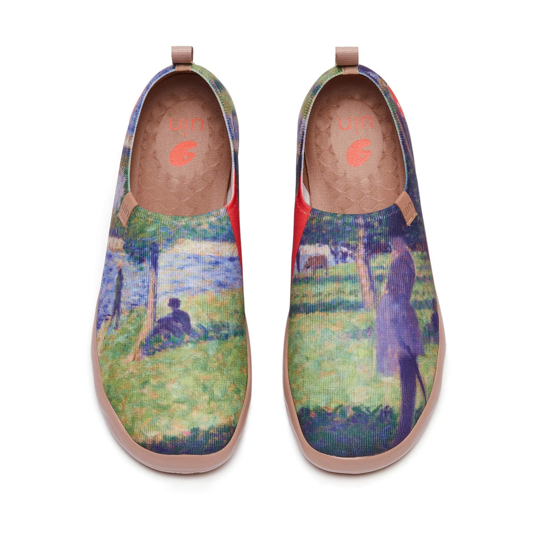 UIN Footwear Men Georges Seurat Study for 'La Grande Jatte???????????????????????????????????????????????????????????????????????????????????????????????????????????????????????????????????????????????????????????????????Men Canvas loafers