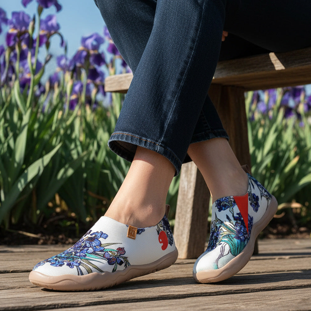 Van Gogh Sunflowers V1 Malaga Slipper Women