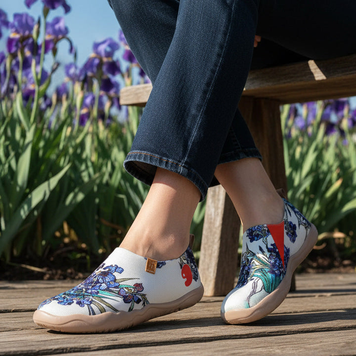 Van Gogh Sunflowers V1 Malaga Slipper Women