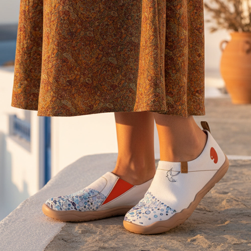Van Gogh Sunflowers V1 Malaga Slipper Women