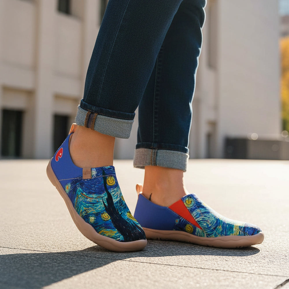 Van Gogh Sunflowers V1 Malaga Slipper Women