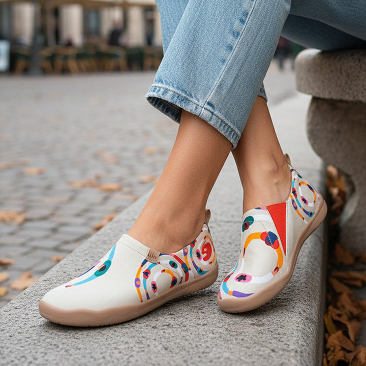 Van Gogh Sunflowers V1 Malaga Slipper Women