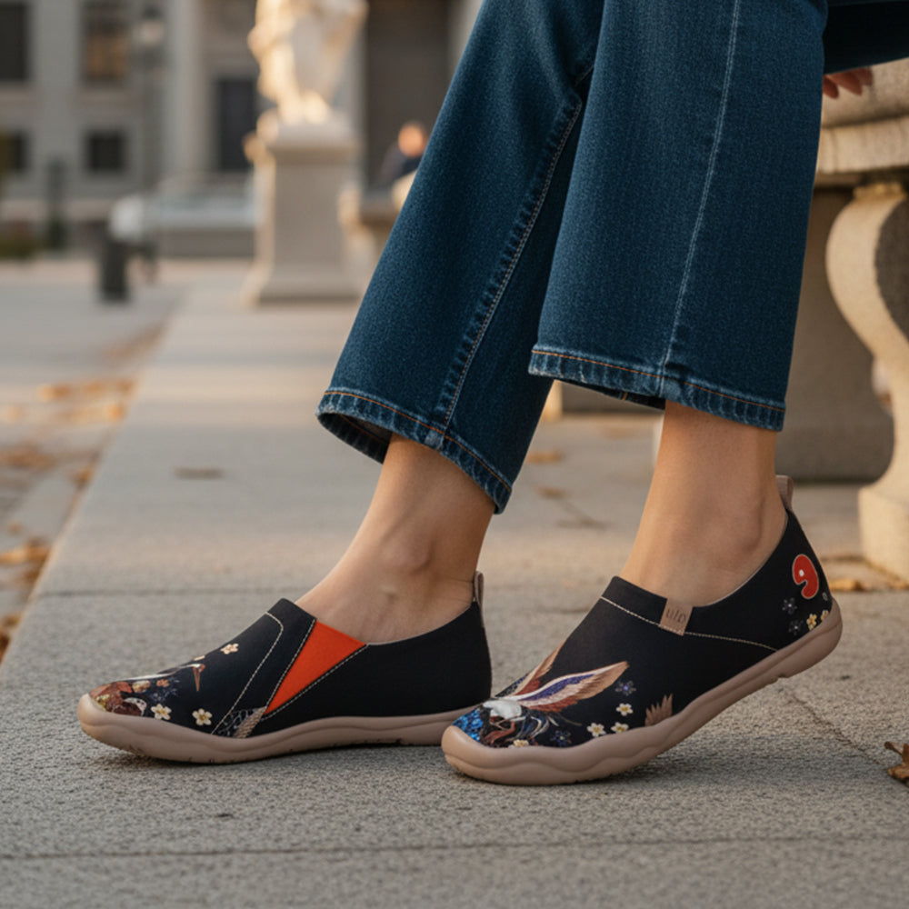 Van Gogh Sunflowers V1 Malaga Slipper Women
