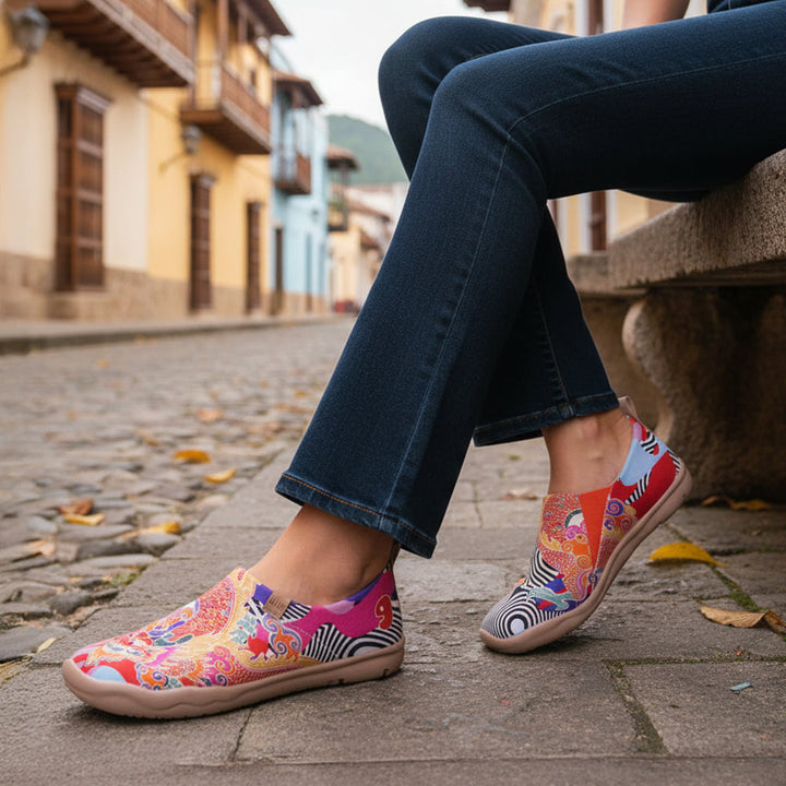 Van Gogh Sunflowers V1 Malaga Slipper Women