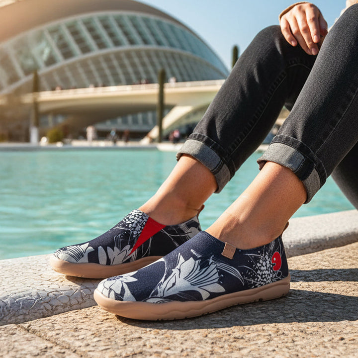 Van Gogh Sunflowers V1 Malaga Slipper Women