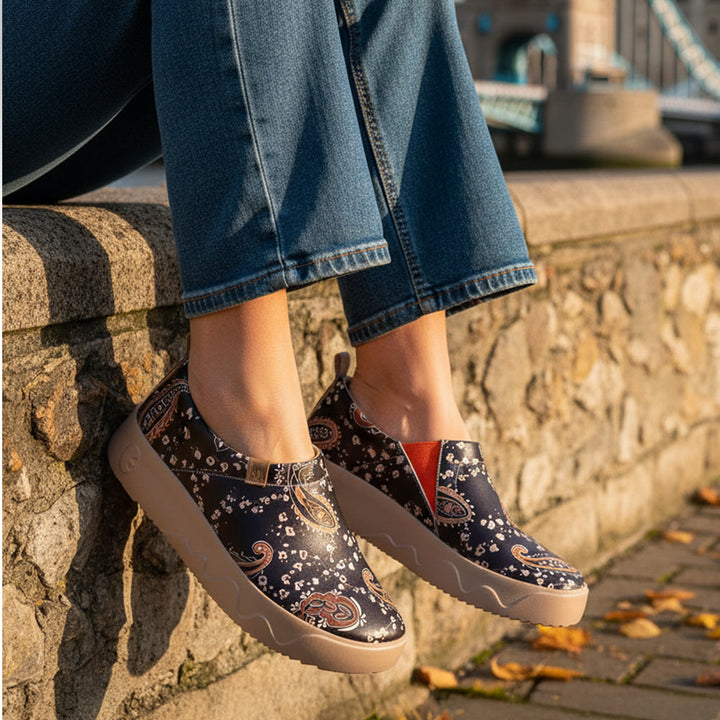 Van Gogh Sunflowers V1 Malaga Slipper Women