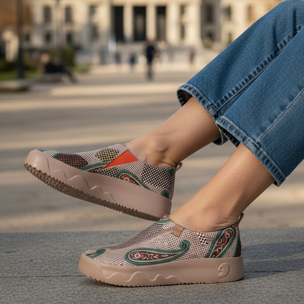 Van Gogh Sunflowers V1 Malaga Slipper Women