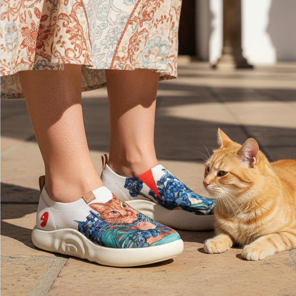 Van Gogh Sunflowers V1 Malaga Slipper Women